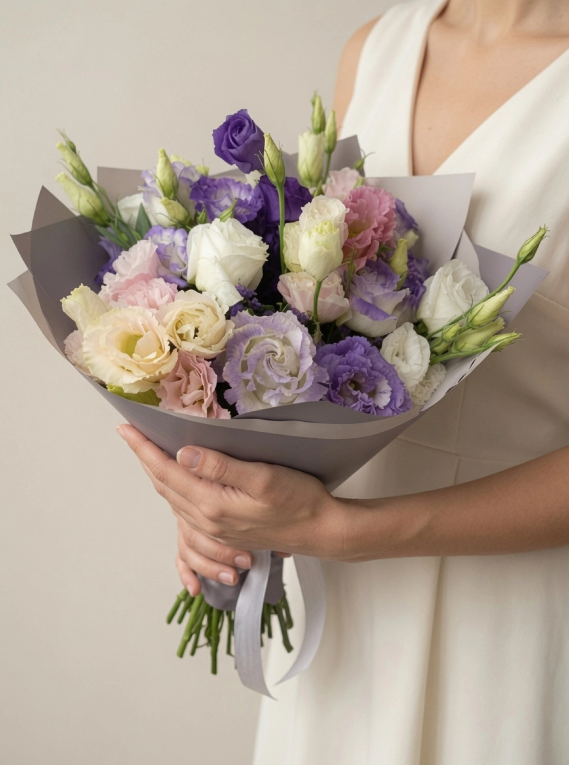 Lisianthus Karışık Renk Buket