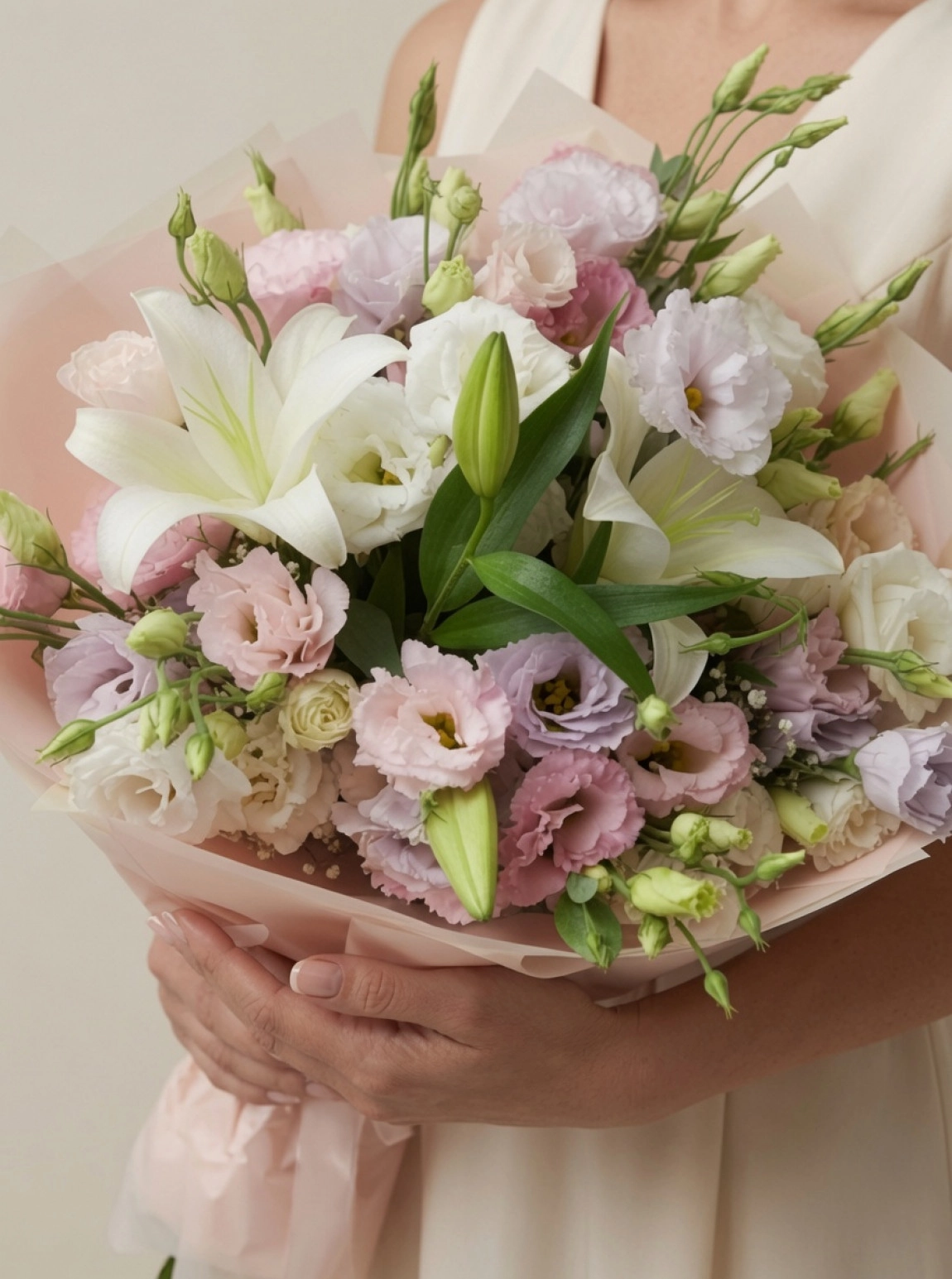 Lisianthus & Kazablanka Buket