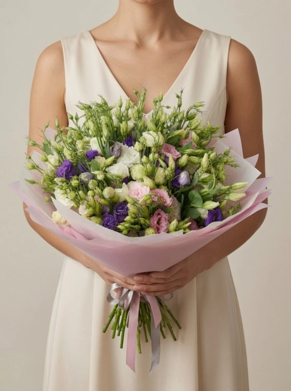 Karışık Lisianthus Buket