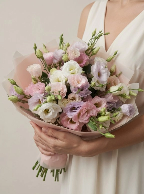 Lisianthus Karışık Renk Buket