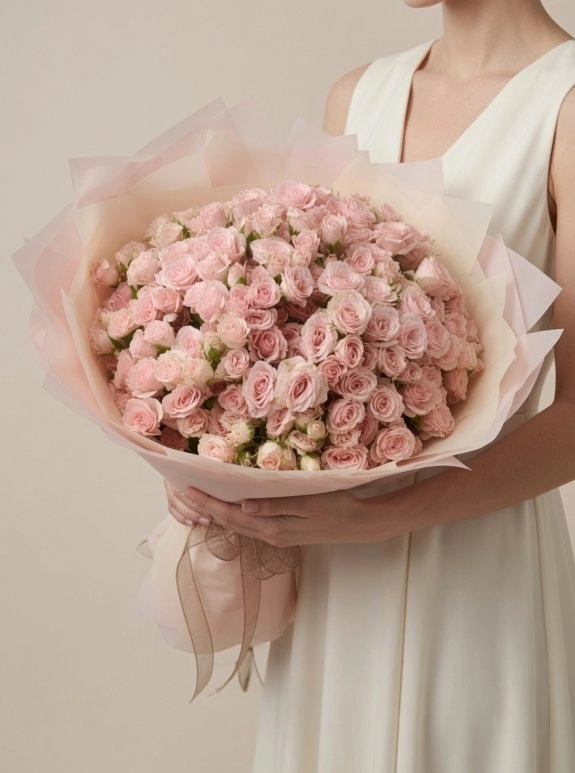 Pembe Sprey (Mini) Gül Buket